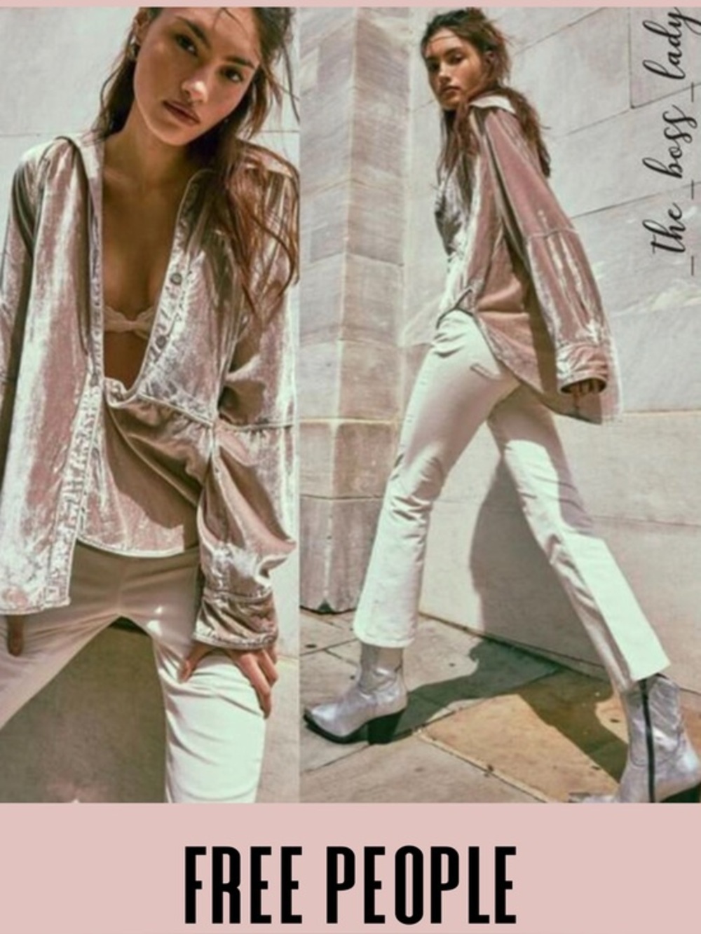 Free People corduroy pants / velvet pants Medium cropped slim flare